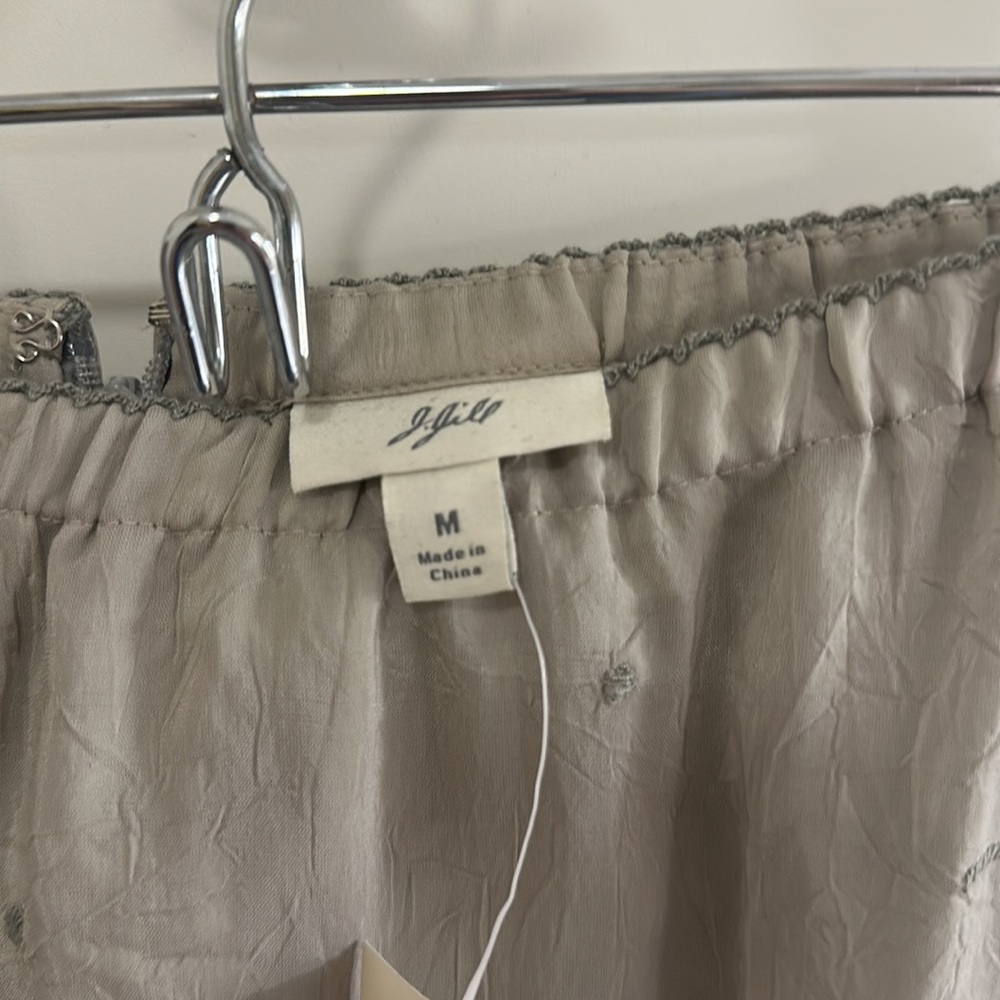 J. Jill Vintage Eucalyptus Skirt, Gray, Medium - Picture 6 of 7
